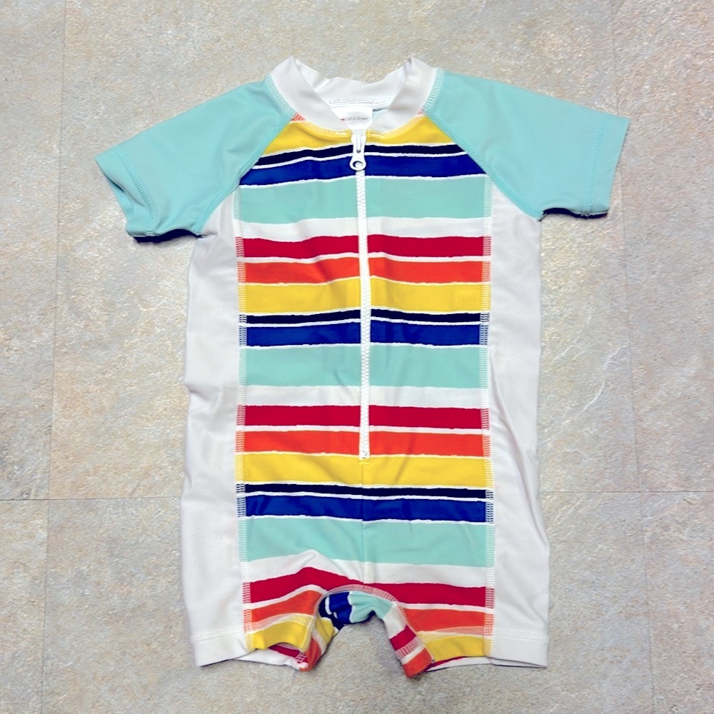 Hanna Andersson Rainbow swim One Piece- 6-12mo